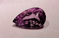 Carved Amethyst Pear Shape