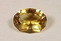 Citrine Oval With 12 Sides